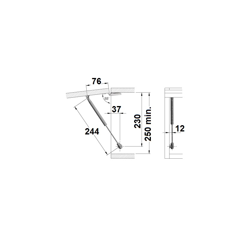 Ouate grise au mètre - Molleton 600g/m² - 120cm de large - 100