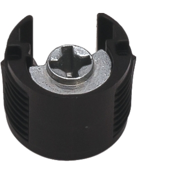 Puitriiuli kandur - ühendus TAB V Ø18 mm materjalile alates 16 mm (must)