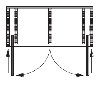 5.5 IF pöördukse mehhanism 550 mm, 5.5 kg, puituksele (1 uks)