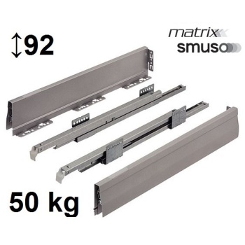 MOOVIT MX vaikseltsulguv sahtel, 92/450 mm, 50 kg (hall)