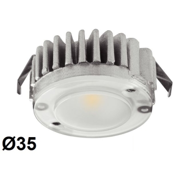 LOOX LED 2040 valgusti 1.5W, soe valgus, 12V (alumiinium)