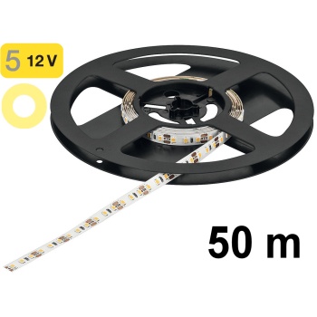 Premium LOOX5 LED 2065 valgusriba, 50 m/rull, 4,8 W/m, soe valgus 3000K, 12V (kleebitav, valge)