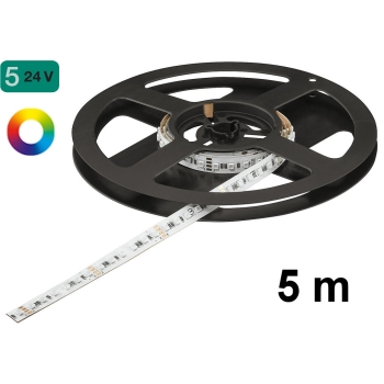 Premium LOOX5 RGB LED 3080 valgusriba 5 m/rull, 9,6 W/m, värviline, 24 V (kleebitav, valge)