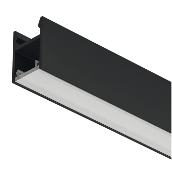 Alumiiniumprofiil Loox5 2103 LED valgusribale 8 mm, 3000 mm (piimjas, MUST)