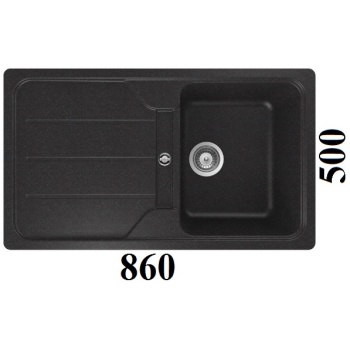 Graniitvalamu FORMHAUS D-100 Schock (must metallik / onyx)