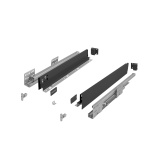 HÄFELE Matrix S Slim vaikseltsulguv soklisahtel; H.64/500 mm; 35 kg; (antratsiit)