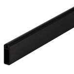 Kandiline riidepuutoru ELIIT 30 x 12 mm/2,5 m, harjatud must