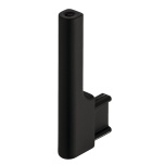 Kandilise riidepuutoru ELIIT 30 x 12 mm otsakandur (matt must)