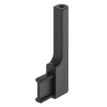 Kandilise riidepuutoru ELIIT 30 x 12 mm otsakandur (moka must)