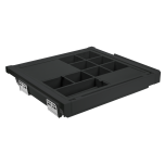  Väljatõmmatav ehete sahtel ELITE 560-618 x 483 x H.80 mm (must