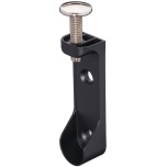  Ovaalse riidepuu toru 30 x 15 mm kandur, (must)