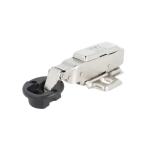  Vaikseltsulguv klaasukse klipp- hing (poolpeale, ø26 mm)