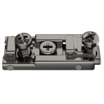 Piklik hinge klipptald eurokruvidega, hingele Häfele Metalla 310 SM; H = 0 mm; must