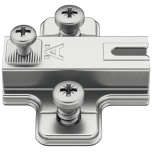 Ristkujuline hingetald eurokruviga H = 0 mm, Häfele Metalla 50A