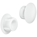 Kattekork D=15/Ø10mm (valge)