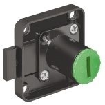 Kapi-, sahtliukse luku korpus 42 x 42 mm, PAREM (must)