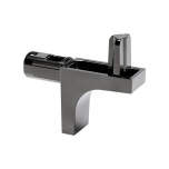  Riiulikandur "K-LINE" Ø 5 mm avasse (2 x 5 mm), must nikkel