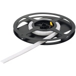 Külgvalgustusega Häfele Loox5 LED 2099 valgusriba silikoonkattega; 3 m/rull; 9,6 W/m; soe valgus 3000 K; 12 V
