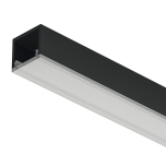 Aлюминиевый профиль Loox5 2101 для LED ленты 8 мм, 3000 мм (ЧЕРНЫЙ)