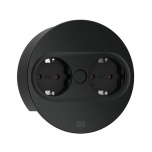  Pistikupesad TWIST 2 Ø115 mm, 2 x Schucko (matt must)