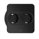  Pistikupesad TWIST 2 Ø115 mm, 2 x Schucko (matt must)