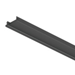 Loox5 alumiiniumprofiili kate 3000 mm, 13 mm (must)