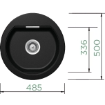 Graniitvalamu MONO R-100 Schock (must / magma)