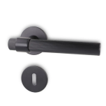  Ukse käepide JUSTA, uksele paksusega 38 - 50 mm, must