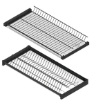  Nõuderestide komplekt kapi korpusele 600 mm (matt must)