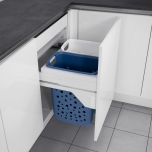 Pesukorvide mehhanism 600 mm HAILO Laundry-Carrier, valge (korvid - valge / sinine)