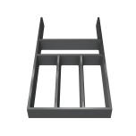 Jaotusresti raam Connect 473 x 275 mm, (tumehall)