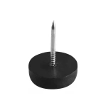  Kapi tald naelaga Ø15 mm (must), plastik