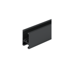 Alumiiniumraamukse TWIN ülemine põhiprofiil, 2000 mm (matt must)