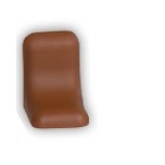 PVC kattega ühendusnurgik 27 x 20 mm (pähkel)