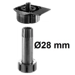 Soklijalg h=150 mm, tüübliga (must)