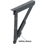 Механизм для складывания ножек стола, скамьи, 200 мм (черный)