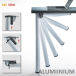 Kokku klapitavate lauajalgade komplekt ø50/↕700 mm (alumiinium)