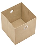 Storage box 320x320x320 mm, fabric (beige)