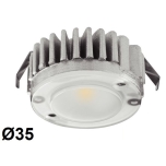 LOOX LED 2040 светиль- ник 1.5W, теплый свет, 12V (алюминиевая)