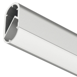 Гардеробная овальная труба - профиль для светодиодной ленты, 30 х 15 мм, 2500 мм (алюминий)