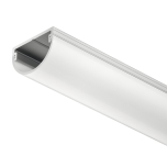 Aлюминиевый профиль для светодиодной ленты, для освещения выдвижных ящиков, 2500 мм (млечный, серый)