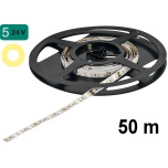 LOOX5 LED 3042 - лента 50 м/катушка, 4,8 Вт/м, теплый свет 3000K, 24 V (самоклеющийся, белый)