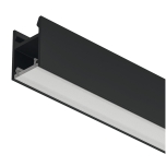 Aлюминиевый профиль Loox5 2103 для LED ленты 8 мм, 3000 мм (ЧЕРНЫЙ)