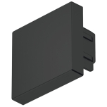Заглушка для алюминиевого профиля Loox5 2102 (черный)
