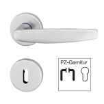 Door handle set, aluminium, hoppe, atlanta 1530/42kv/42kvs (pc handle set al.silv.)