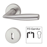 Door handle set, aluminium, hoppe, vitoria 1515/42kv/42kvs (pc handle set 8 alu.silv.)