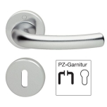 Door handle set, aluminium, hoppe, tokyo 1710/42kv/42kvs (pc handle set 8 alu silv.)