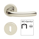 Door handle set, aluminium, hoppe, tokyo 1710/42kv/42kvs (wc handle set 8 alu news.)