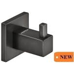 Towel hook, square (graphite black)