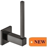 Toilet roll holder, for screw fixing (graphite black)